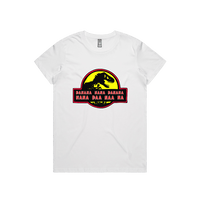 XS / White / Large Front Design Jurassic Park Theme 🦕 - Women's T Shirt
