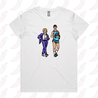 XS / White / Large Front Design Kath & Kel 🚶‍♀️🚶‍♂️ - Women's T Shirt