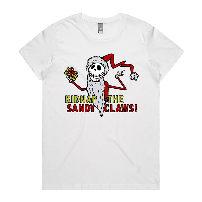 Kidnap the Sandy Claws 💀🎅 – Women's T Shirt