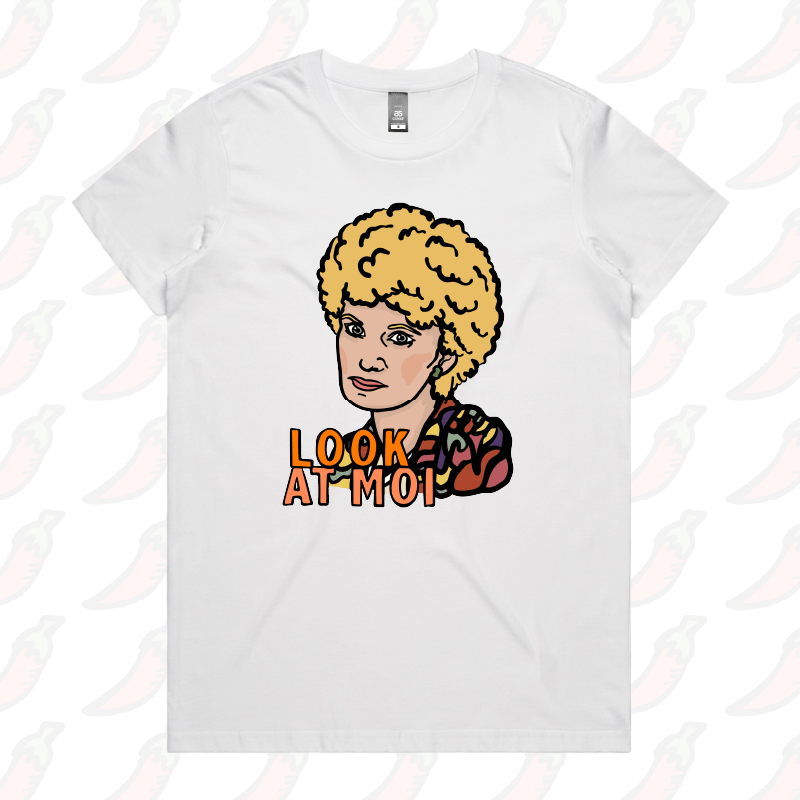 XS / White / Large Front Design Look At Moi 👁️👁️ - Women's T Shirt