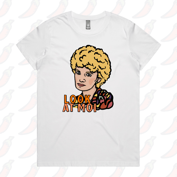 XS / White / Large Front Design Look At Moi 👁️👁️ - Women's T Shirt