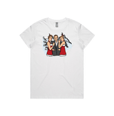 XS / White / Large Front Design Love Actually 💖 - Women's T Shirt