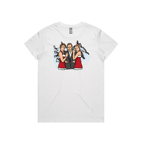 XS / White / Large Front Design Love Actually 💖 - Women's T Shirt