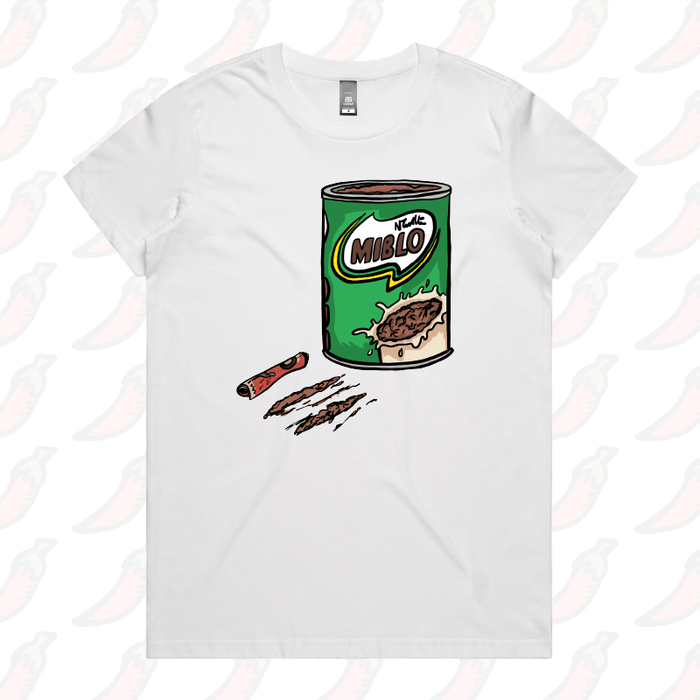 XS / White / Large Front Design MIBLO 🥛 - Women's T Shirt