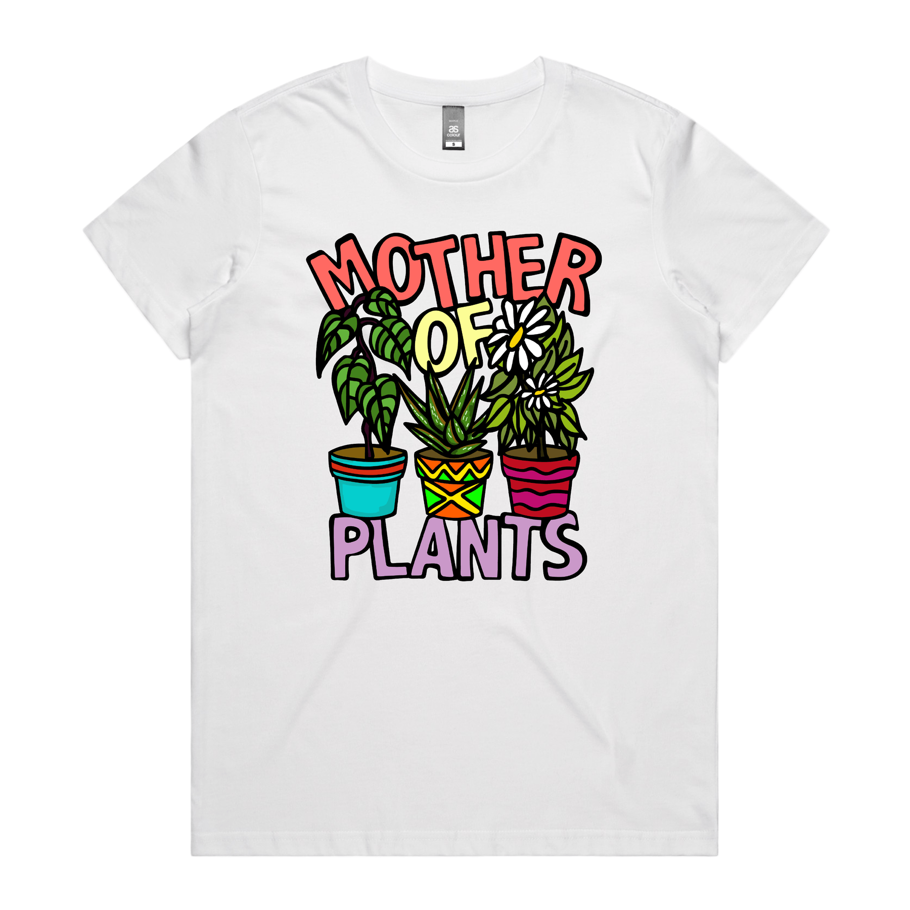 XS / White / Large Front Design Mother Of Plants 🌱🎍 – Women's T Shirt