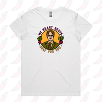 XS / White / Large Front Design My Heart Beets For You 💓 - Women's T Shirt