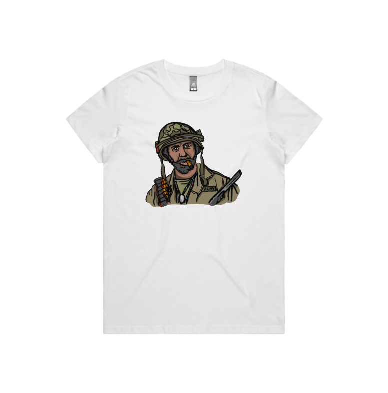 XS / White / Large Front Design Never Go Full Retard 💥 - Women's T Shirt