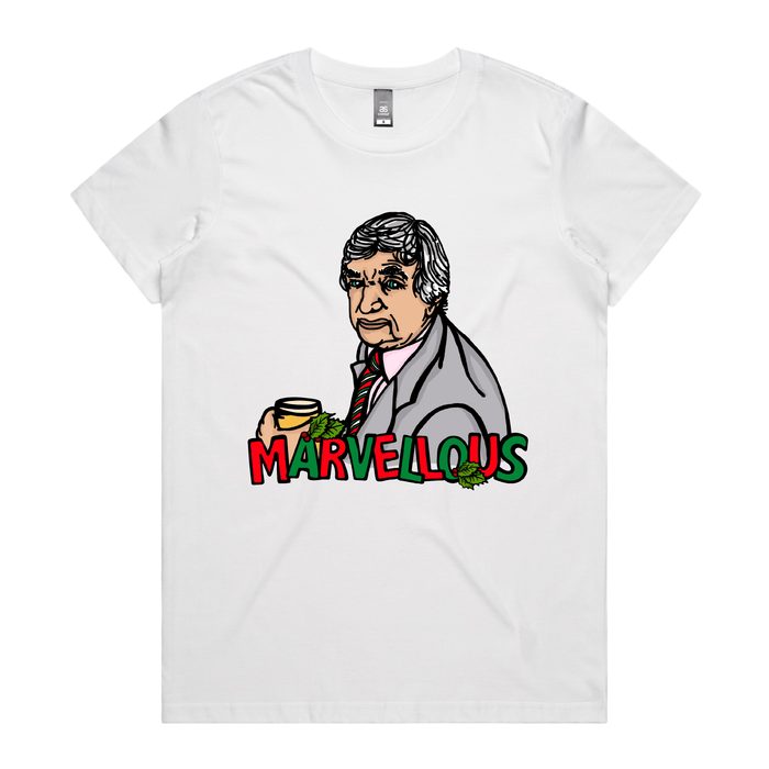 XS / White / Large Front Design Richie Marvellous 🏏 – Women's T Shirt