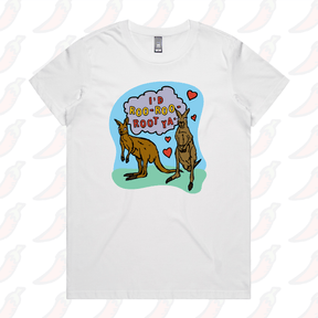 XS / White / Large Front Design Roo Roo Root Ya 🦘 – Women's T Shirt