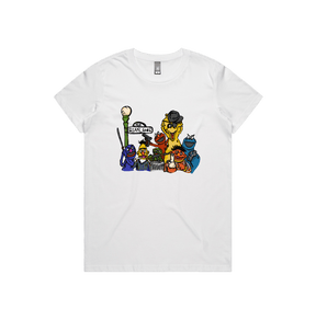 XS / White / Large Front Design Sesame Gang 🥴 - Women's T Shirt
