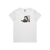 XS / White / Large Front Design Smokin' Elon 💨 - Women's T Shirt