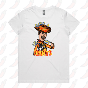 XS / White / Large Front Design SNAKE IN MY PANTS 🐍- Women's T Shirt