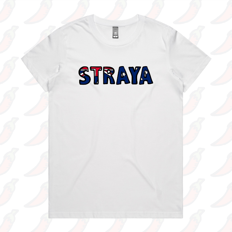 XS / White / Large Front Design Straya 🐨 - Women's T Shirt