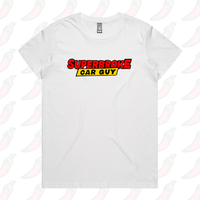 XS / White / Large Front Design Superbroke Car guy 🚗💸 – Women's T Shirt