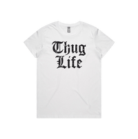 XS / White / Large Front Design Thug Life 🖕🏾 - Women's T Shirt