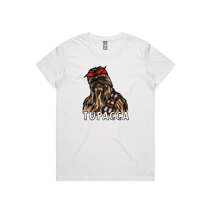 XS / White / Large Front Design Tupacca ✊🏾 - Women's T Shirt