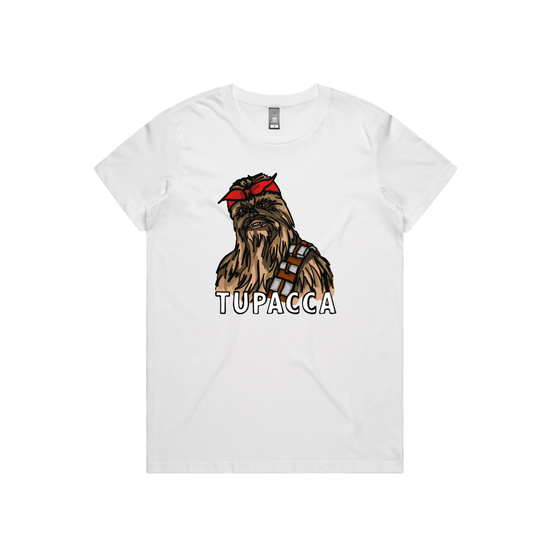 XS / White / Large Front Design Tupacca ✊🏾 - Women's T Shirt