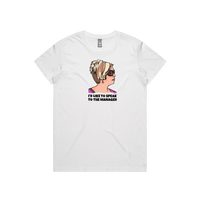 XS / White / Large Front Design Unleash the Karen 😤 - Women's T Shirt
