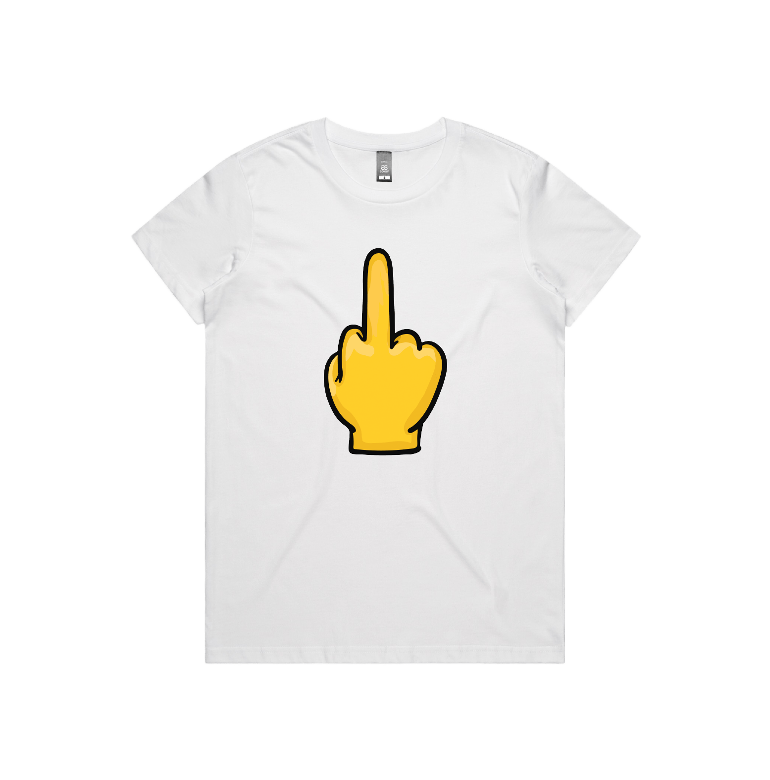 XS / White / Large Front Design Up Yours 🖕 - Women's T Shirt