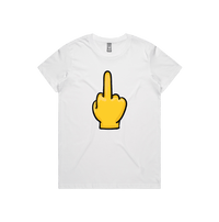 XS / White / Large Front Design Up Yours 🖕 - Women's T Shirt