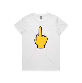 XS / White / Large Front Design Up Yours 🖕 - Women's T Shirt