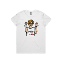 XS / White / Large Front Design Vote for Pedro 👓 - Women's T Shirt