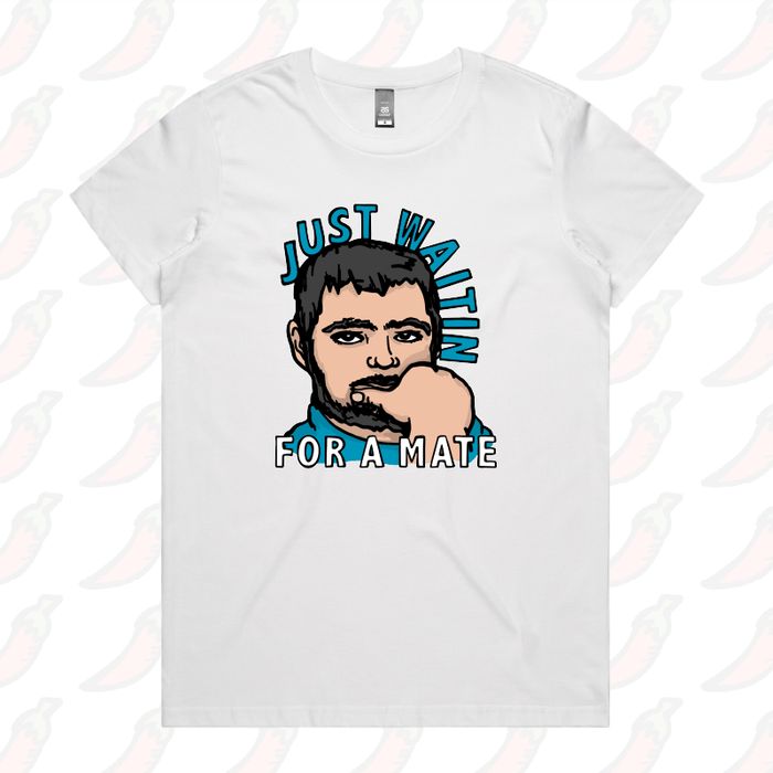XS / White / Large Front Design Waiting for a Mate 🚨 - Women's T Shirt