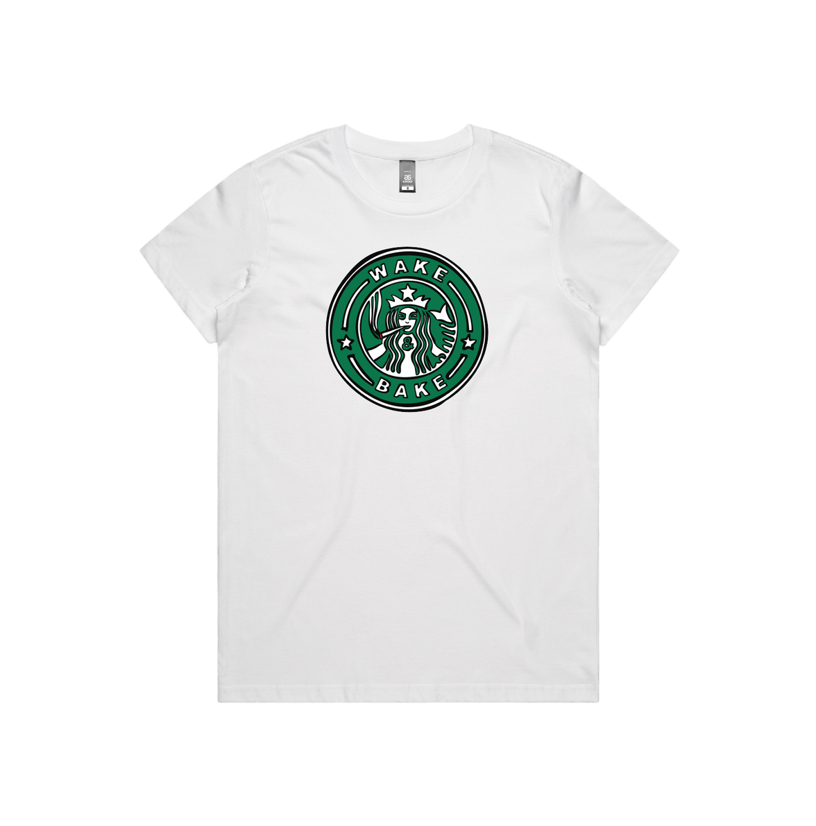 XS / White / Large Front Design Wake & Bake 🚬 - Women's T Shirt