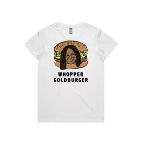 XS / White / Large Front Design Whopper Goldburger 🍔 - Women's T Shirt