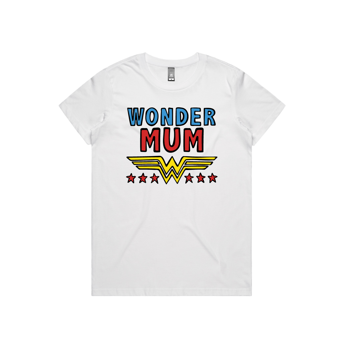 XS / White / Large Front Design Wondermum 🦸‍♀️ - Women's T Shirt