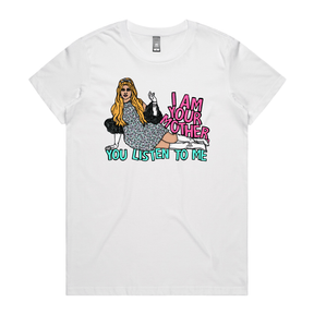XS / White / Large Front Design You Listen To Me 🎤🎶 - Women's T Shirt