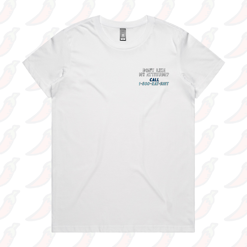 XS / White / Small Front Design Attitude ☎️ - Women's T Shirt