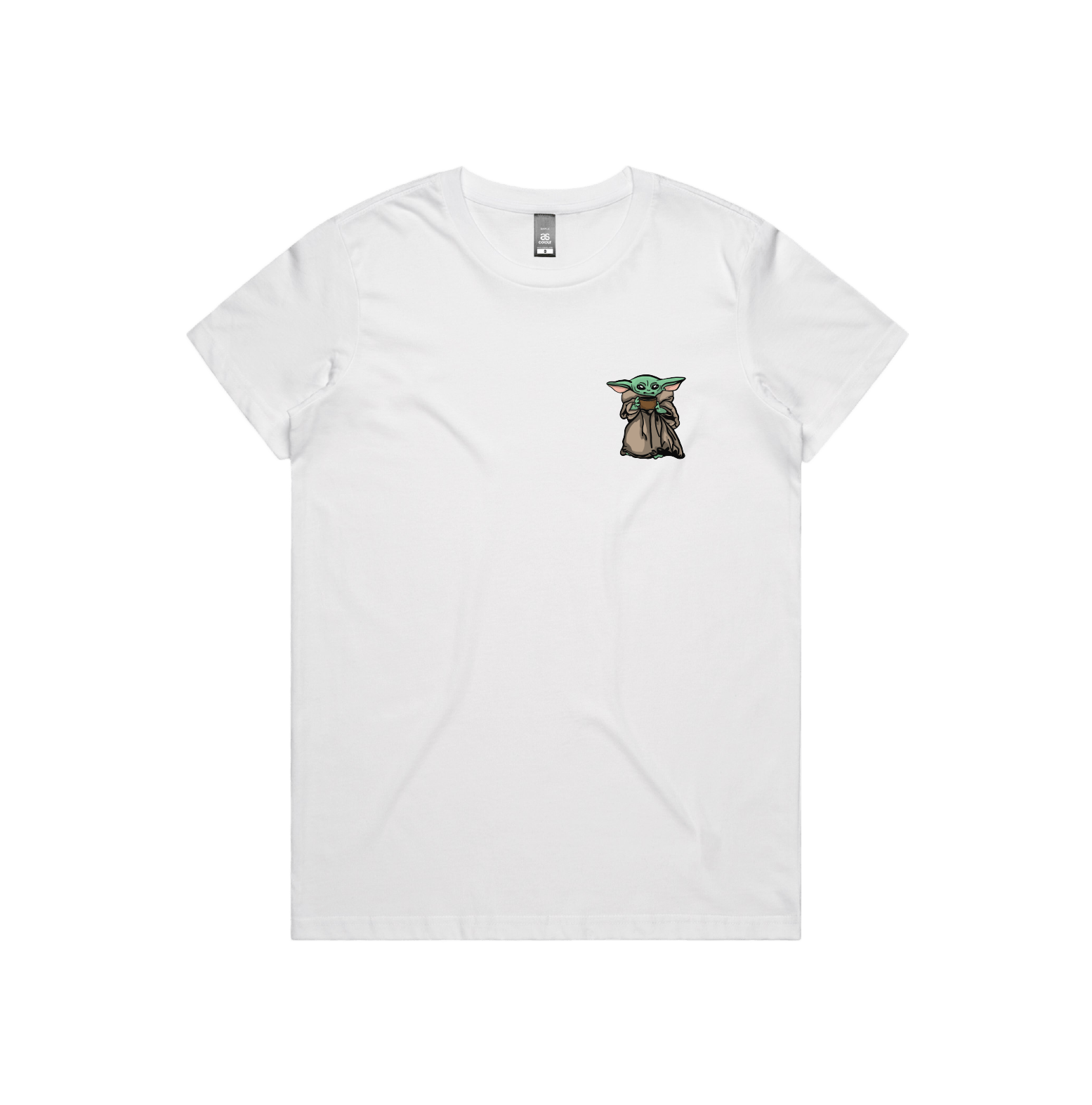 XS / White / Small Front Design Baby Yoda 👶 - Women's T Shirt