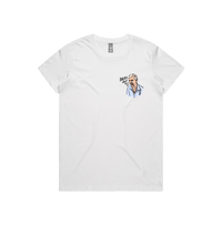 XS / White / Small Front Design Barking Dog Man 🗣️ - Women's T Shirt