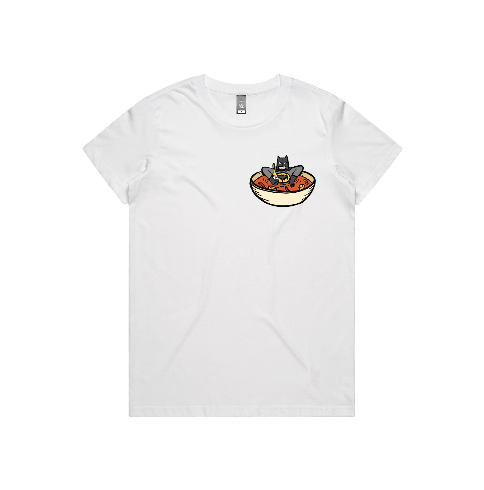 XS / White / Small Front Design Bat Soup 🦇 - Women's T Shirt
