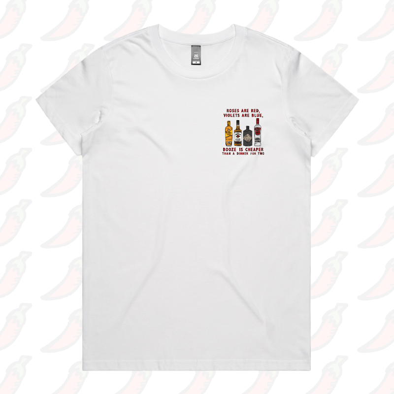 XS / White / Small Front Design Boozy Date Night 🍸 - Women's T Shirt