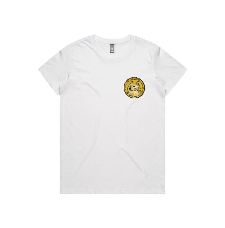 XS / White / Small Front Design Dogecoin 🚀 - Women's T Shirt