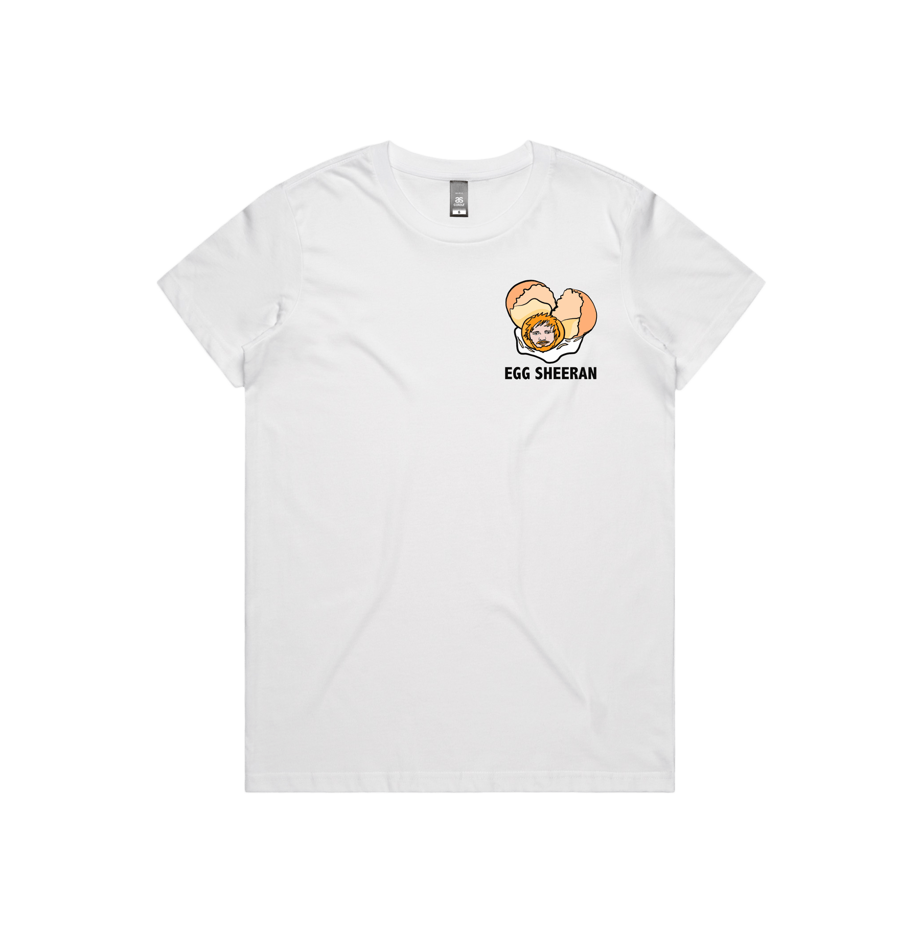 XS / White / Small Front Design Egg Sheeran 🥚 - Women's T Shirt