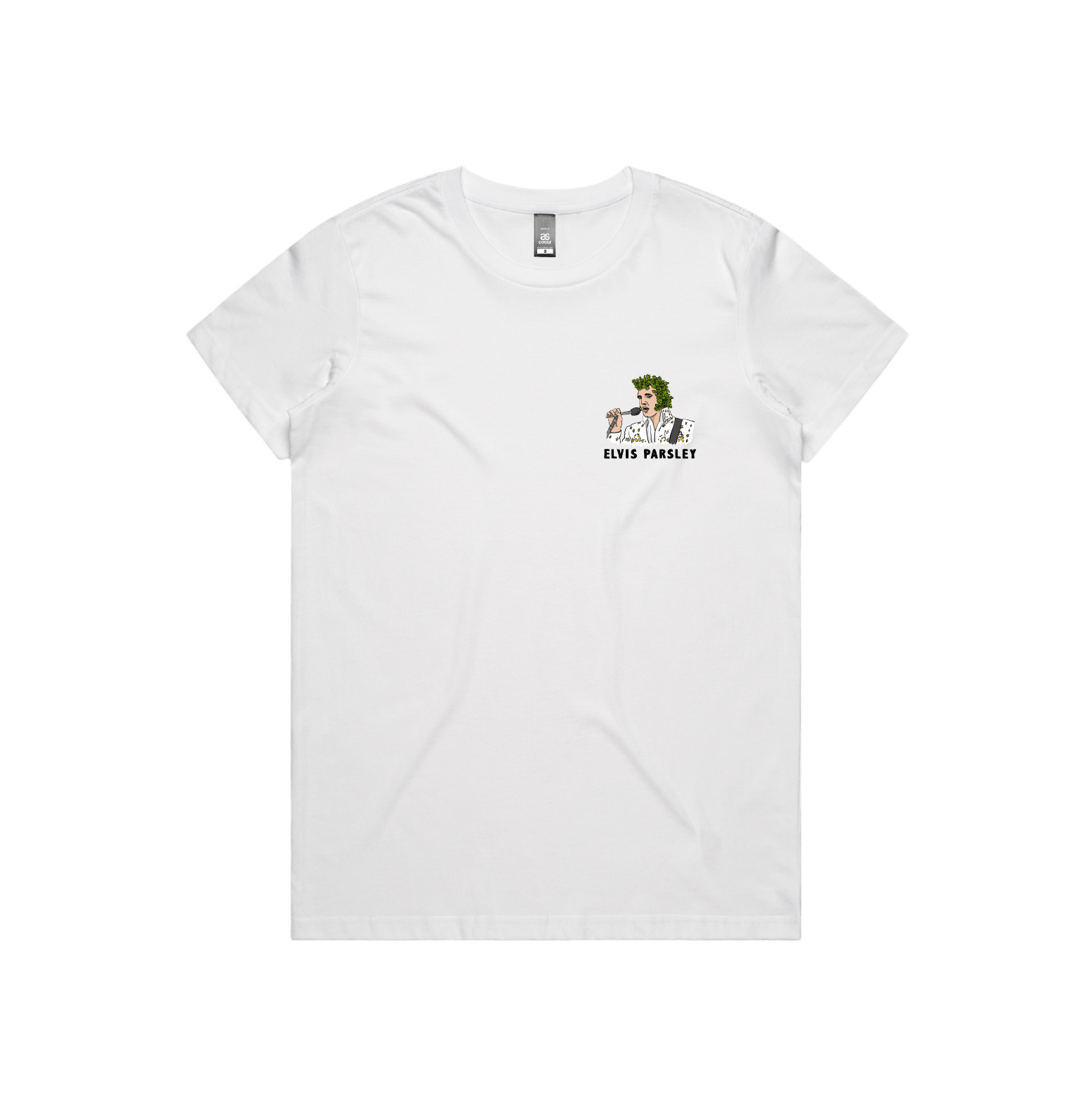XS / White / Small Front Design Elvis Parsley 🌿 - Women's T Shirt