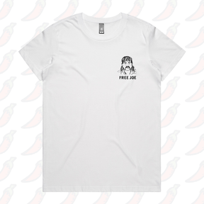XS / White / Small Front Design Free Joe 🚔 - Women's T Shirt