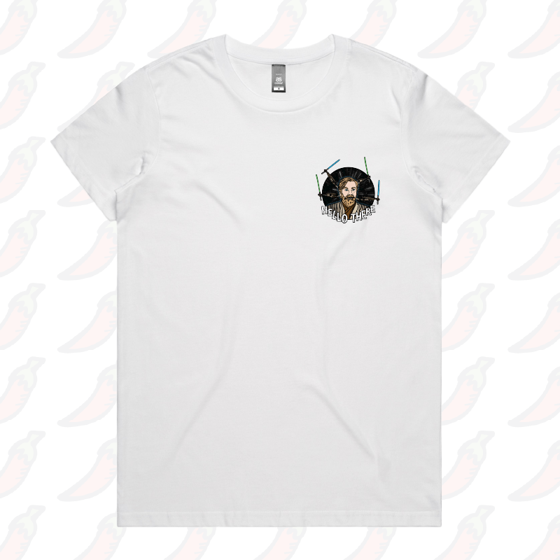 XS / White / Small Front Design Hello There! 👋 - Women's T Shirt