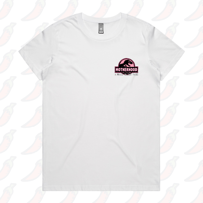XS / White / Small Front Design Jurassic Mum 🦖 - Women's T Shirt