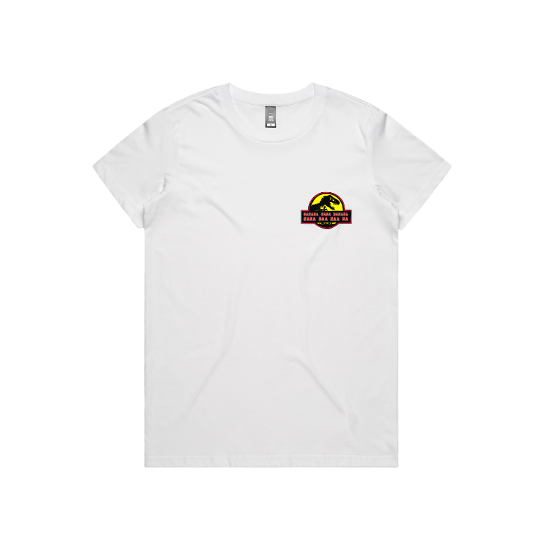 XS / White / Small Front Design Jurassic Park Theme 🦕 - Women's T Shirt