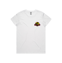 XS / White / Small Front Design Jurassic Park Theme 🦕 - Women's T Shirt