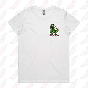 XS / White / Small Front Design Lickalottapus 🦖👅- Women's T Shirt