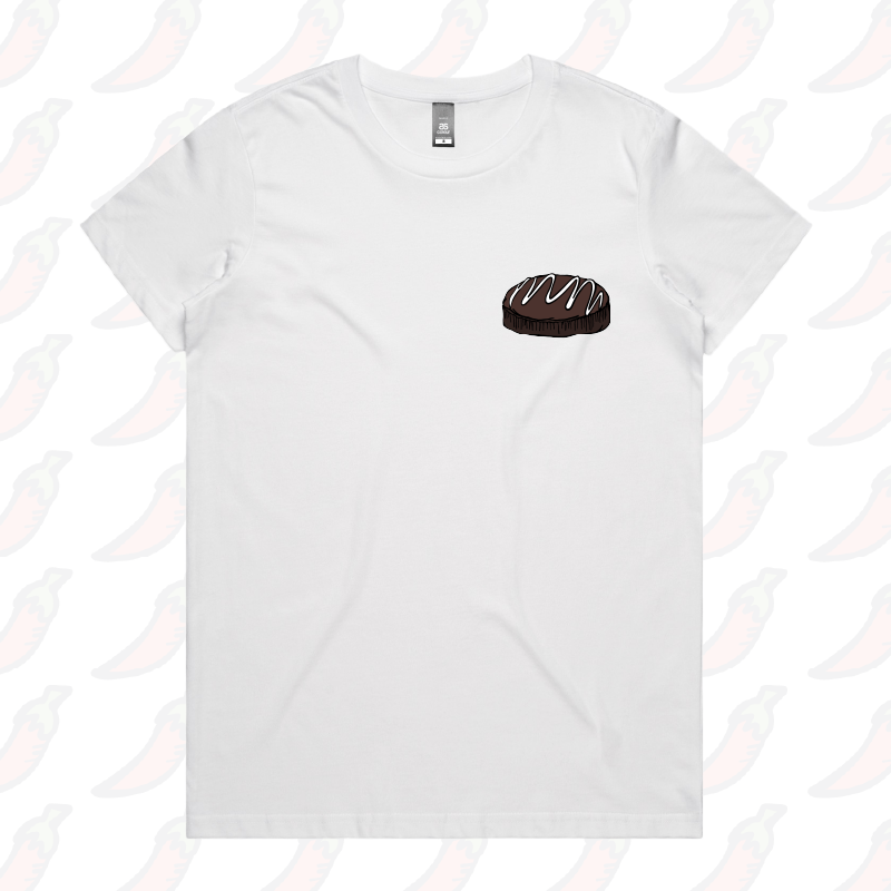 XS / White / Small Front Design Mud Cake 🎂 - Women's T Shirt
