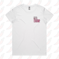 XS / White / Small Front Design Mum. Wife. Legend 🏅 - Women's T Shirt