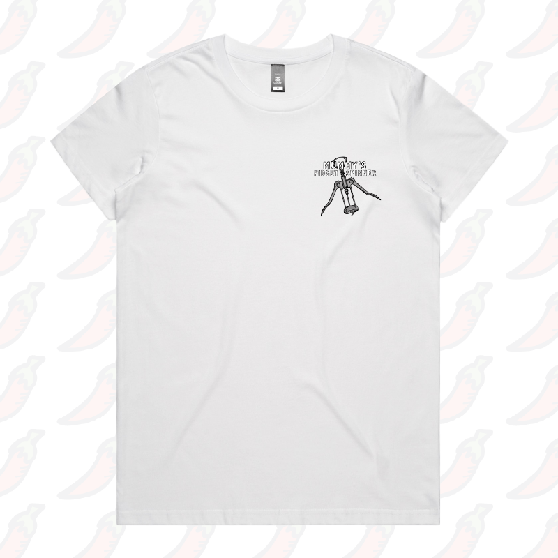 XS / White / Small Front Design Mummy's Fidget Spinner 🍷 - Women's T Shirt