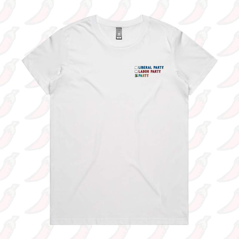 XS / White / Small Front Design Party Vote ✅ - Women's T Shirt