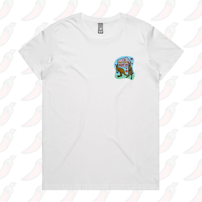 XS / White / Small Front Design Roo Roo Root Ya 🦘 – Women's T Shirt